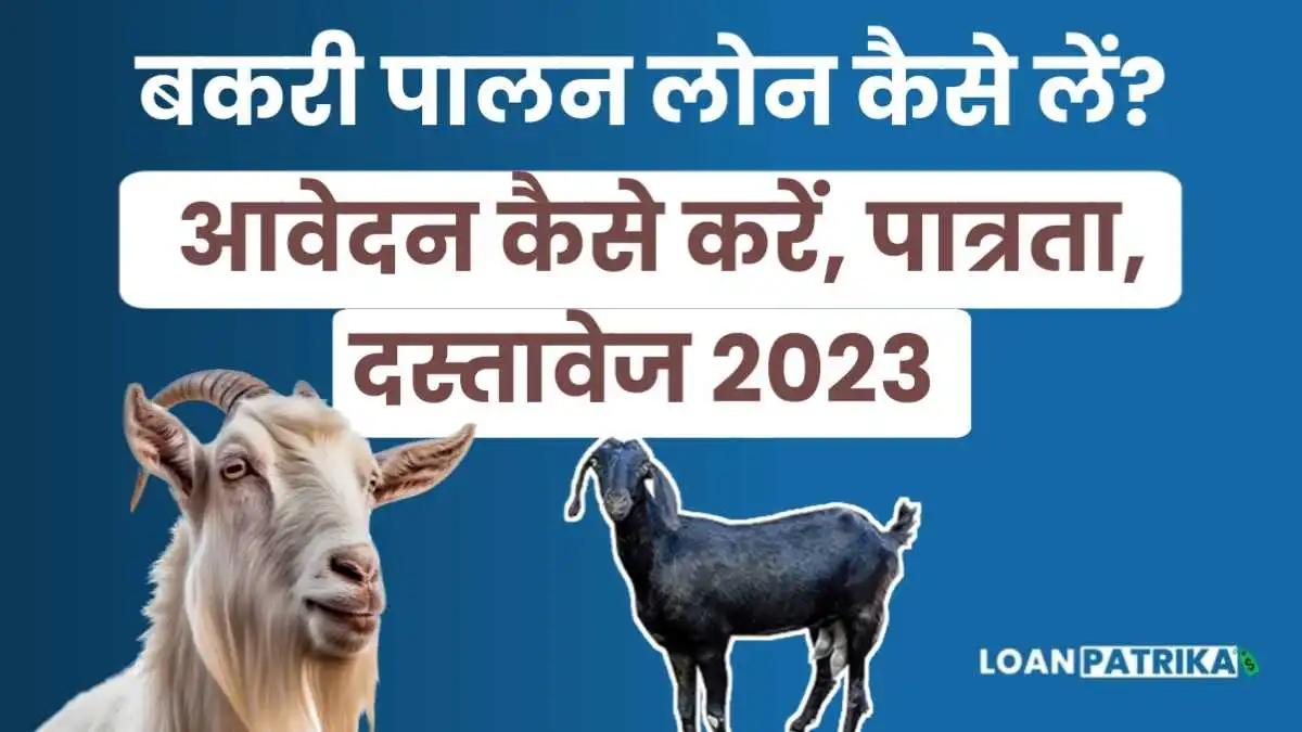 Bakri Palan Loan Kaise Milega: बकरी पालन लोन कैसे लें, आवेदन कैसे करें, पात्रता, दस्तावेज 2023